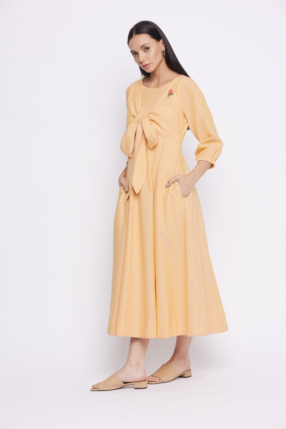 ROSA FRONT KNOT DRESS