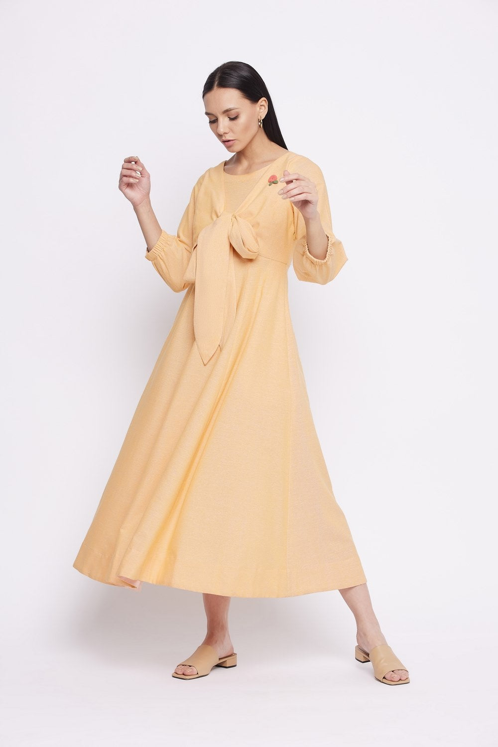 ROSA FRONT KNOT DRESS