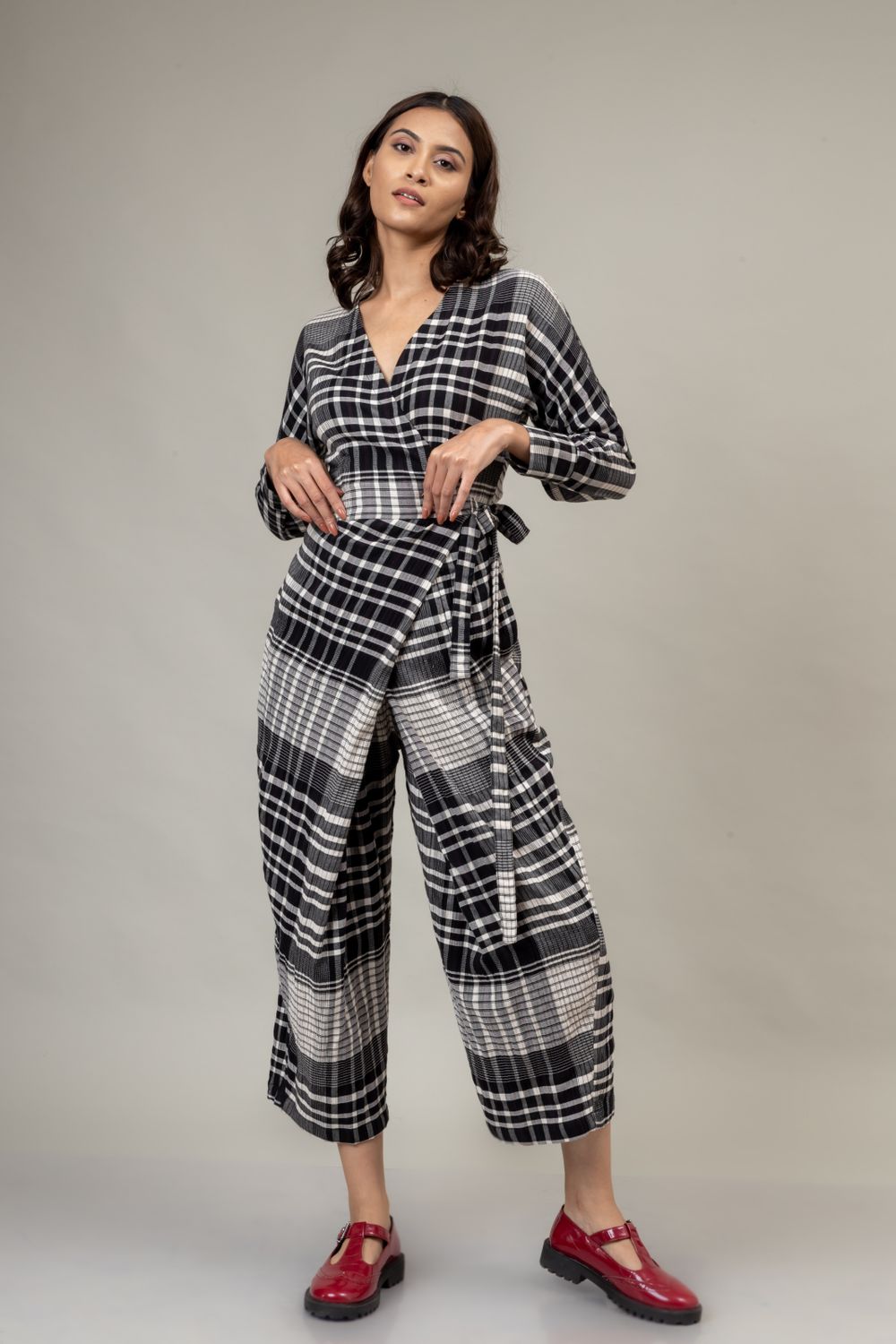 Marla Checkered Jumpsuit
