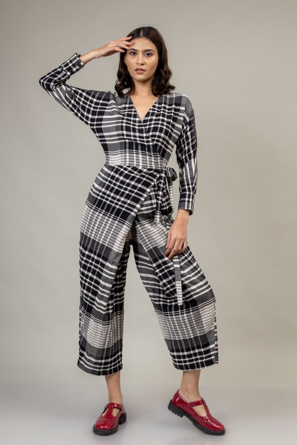 Marla Checkered Jumpsuit