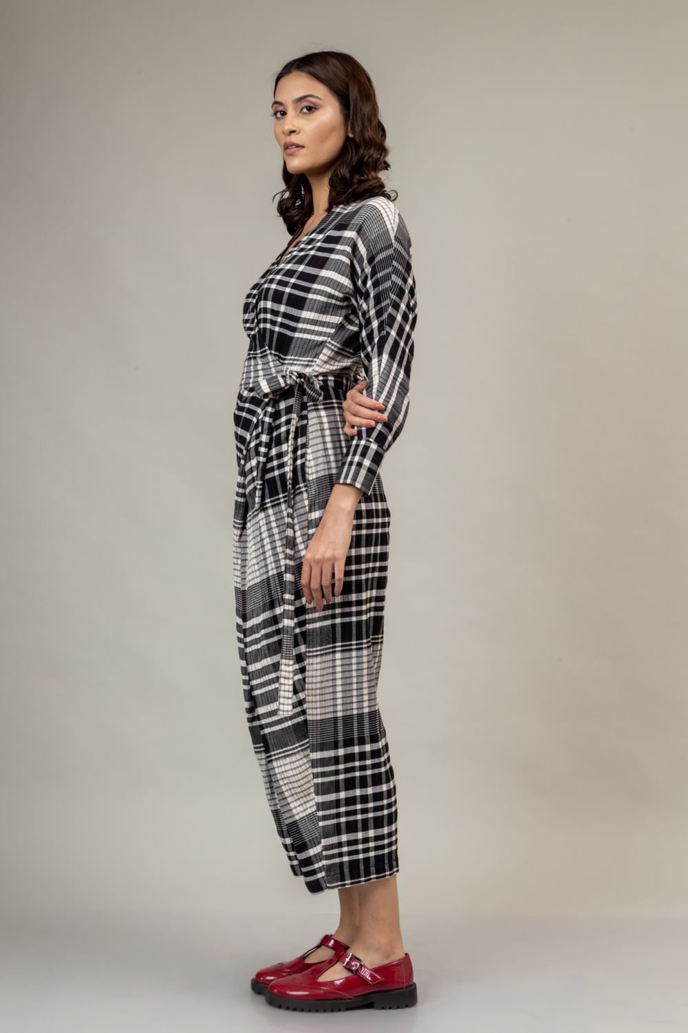 Marla Checkered Jumpsuit