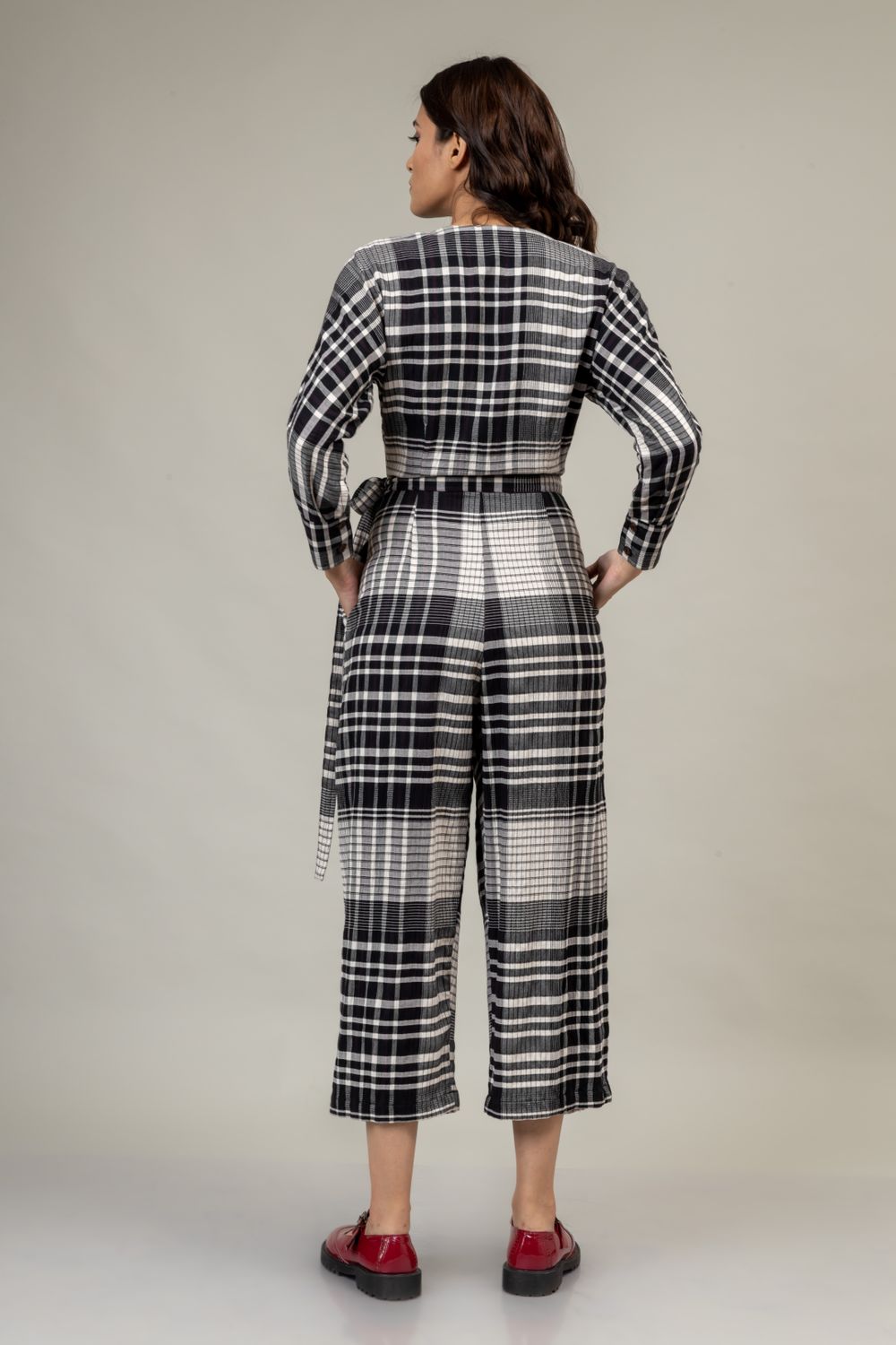 Marla Checkered Jumpsuit