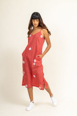 Coral Slip Dress