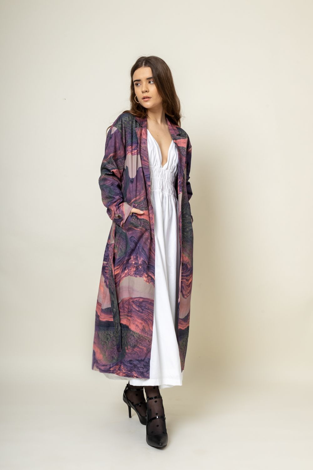 Amelia printed trench