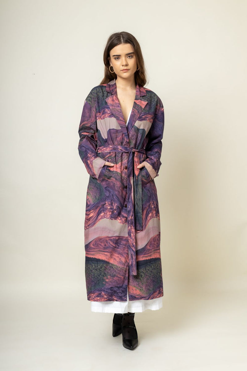 Amelia printed trench