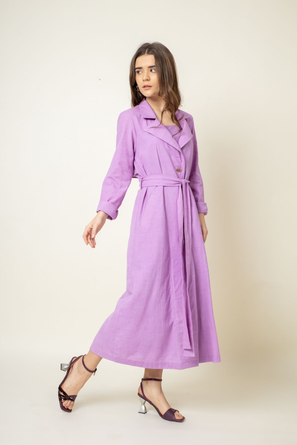 Amelia Purple Trench